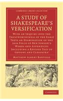 Study of Shakespeare's Versification