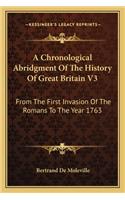 Chronological Abridgment Of The History Of Great Britain V3