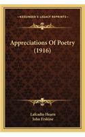 Appreciations Of Poetry (1916)
