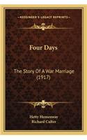 Four Days: The Story of a War Marriage (1917)