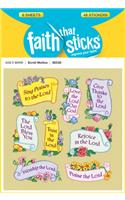 Scroll Mottos - Faith That Sticks Stickers