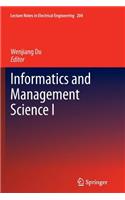 Informatics and Management Science I
