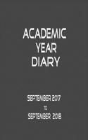 Academic Year Diary: September 2017 - September 2018