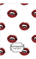 Notebook: Kiss Pattern.2: Pocket Notebook Journal Diary, 110 Pages, 7 X 10 (Notebook Lined, Blank No Lined)