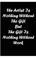 artist is nothing without the gift but the gift is nothing without work