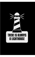 There is always a lighthouse: 6x9 Lighthouse - blank with numbers paper - notebook - notes