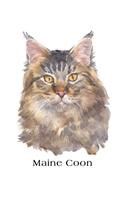 Maine Coon: Large Lined Journal 8.5 x 11