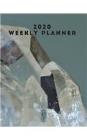 2020 Weekly planner: January 1, 2020 - December 31, 2020 calendar crystal cover