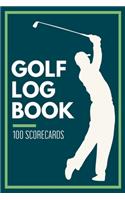 Golf Log Book 100 Scorecards
