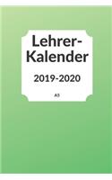 Lehrerkalender 2019 2020 A5: Schulplaner 2019 2020 für die Unterrichtsvorbereitung - Planer ideal als Lehrer Geschenk für Lehrerinnen und Lehrer
