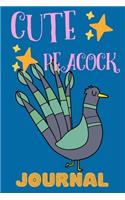 Cute Peacock Journal