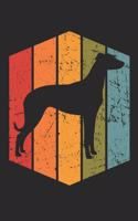 Retro Lurcher Notebook - Gift for Lurcher Lovers and Dog Owners - Vintage Lurcher Diary - Lurcher Writing Journal
