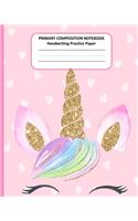 PRIMARY COMPOSITION NOTEBOOK Handwriting Practice Paper