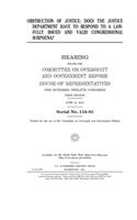 Obstruction of justice