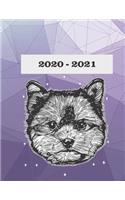 2020-2021: Yorkshire Terrier Monthly Planner 2020-2021