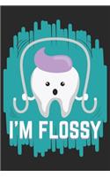 I'm Flossy: Tooth Fairy Cute Dental Hygienist Logbook I Graph Squared Paper I Dentist Gift
