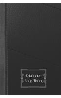 Diabetes Log Book: Weekly Diabetes Record for Blood Sugar, Insuline Dose, Carb Grams and Activity Notes - Daily 1-Year Glucose Tracker - Diabetes Journal - Balck Leath