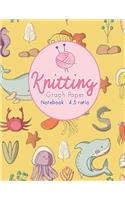 Knitting Graph Paper Notebook - 4