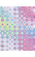 Dot Grid Journal A Dotted Matrix Notebook And Planner 8x10" inches 150 Pages: Bullet Dot Grid Journal And Sketch Book Diary For Calligraphy Abstract Art Cover Design