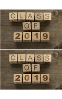 Class of 2019: Class of 2019 Guest Book Graduation Congratulatory, Memory Year Book, Keepsake, Scrapbook, High School, College, Men and Women To Write (Graduation 