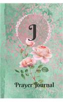 Letter J Personalized Monogram Praise and Worship Prayer Journal