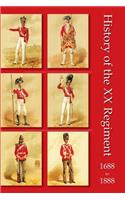 History of the XX Regiment 1688-1888 Lancashire Fusiliers