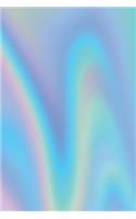 Faux Iridescent Journal: Holographic Journal: Holographic Journal for Girls: Holographic Notebook