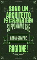 Sono Un Architetto Per Risparmiare Tempo Supponiamo Che Abbia Sempre Ragione!: Idea Libro Regalo Professione Mestiere Lavoro Taccuino Journal Blocco Quaderno Agendina Diario Giornale Per Uomini E Donne - 120 Pagine Griglia Punt