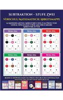 Vorschul-Mathematische Arbeitsmappe (Subtraktion - Stufe Zwei): 12 Kindergarten-Arbeitsbücher zum Preis von einem. Insgesamt über 300 druckbare Arbeitsblätter(31 Vorschul-Mathematische Arbeitsmappe)