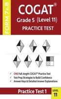 COGAT Grade 5 Level 11 Practice Test Form 7 And 8