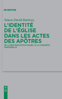 L'identité de l'Eglise dans les Actes des apôtres