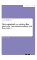 Mathematisches Textverständnis. Eine empirische Untersuchung von Haupt- und Realschülern