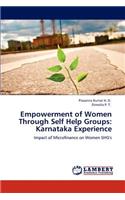 Empowerment of Women Through Self Help Groups