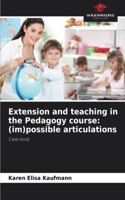 Extension and teaching in the Pedagogy course