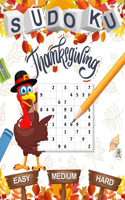 Sudoku Thanksgiving Easy Medium Hard