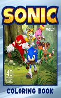 Sonic Coloring Book Vol1: Great Coloring Book for Kids and Fans - 40 High Quality Images.(2 Sonic)