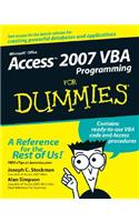 Access 2007 VBA Programming for Dummies