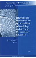 International Perspectives on Accountability, Affordability, and Access to Postsecondary Education