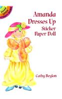 Amanda Dresses Up Sticker Paper Doll