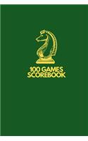 100 Games Scorebook: Chess Games Scorebook 100 Pages 60 Moves Notebook Sheets Pad To Record Your Moves During A Chess Game