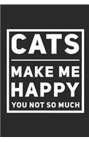 Cats Make Me Happy You Not So Much