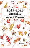 2019-2023 Monthly Pocket Planner Autumn 6x9: Pocket Size Monthly Schedule Organizer - Agenda Planner For 60 Months Calendar, Appointment Notebook