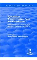 Agricultural Transformation, Food and Environment