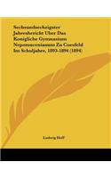 Sechsundsechzigster Jahresbericht Uber Das Konigliche Gymnasium Nepomucenianum Zu Coesfeld Im Schuljahre, 1893-1894 (1894)