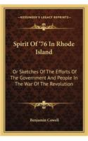 Spirit Of '76 In Rhode Island