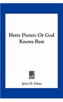 Hetty Porter