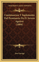 Continuacion Y Suplemento Del Prontuario De D. Severo Aguirre (1804)