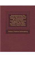 Beispielsammlung Zur Theorie Und Literatur Der Schonen Wissenschaften
