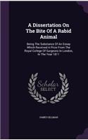 Dissertation On The Bite Of A Rabid Animal