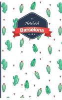 Notebook: Lined, Soft cover, 5.5 x 8.5 inch, 130 pages, cactus pattern